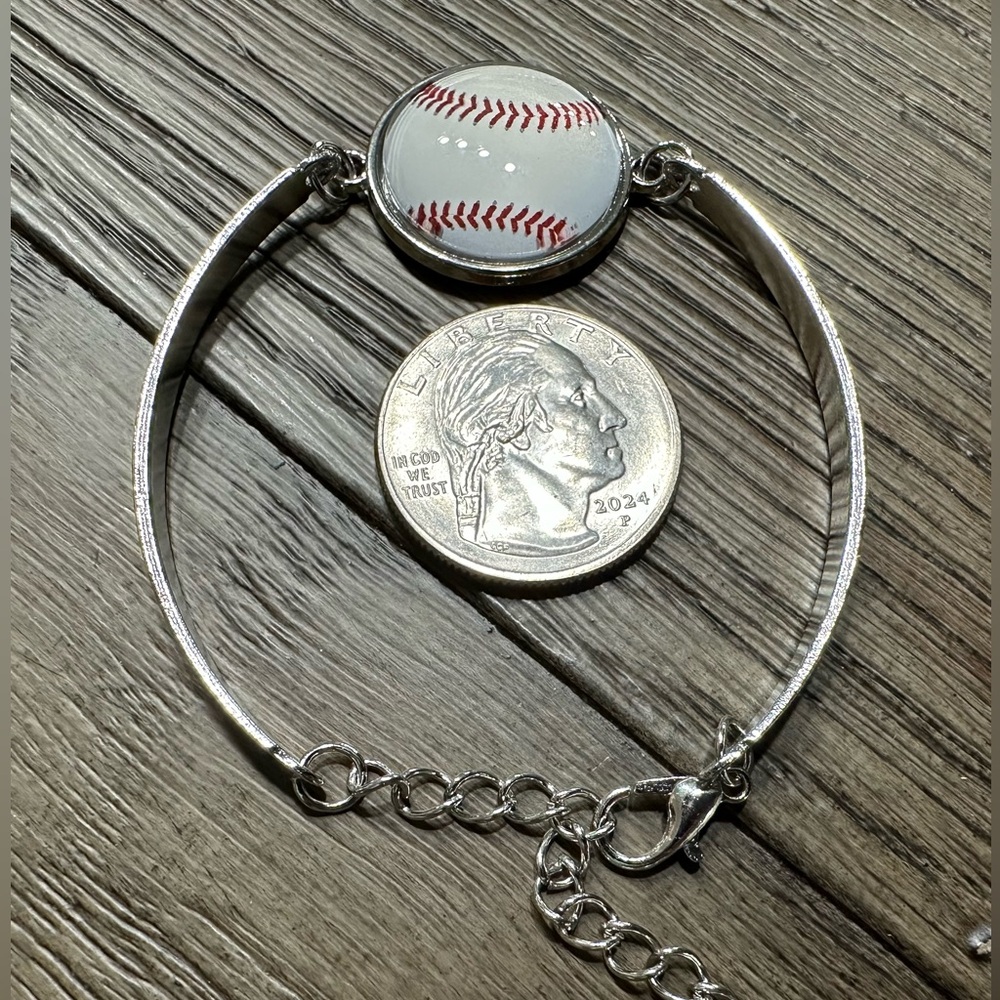 4 Piece Baseball Themed Jewelry Set - Picture 4 of 11